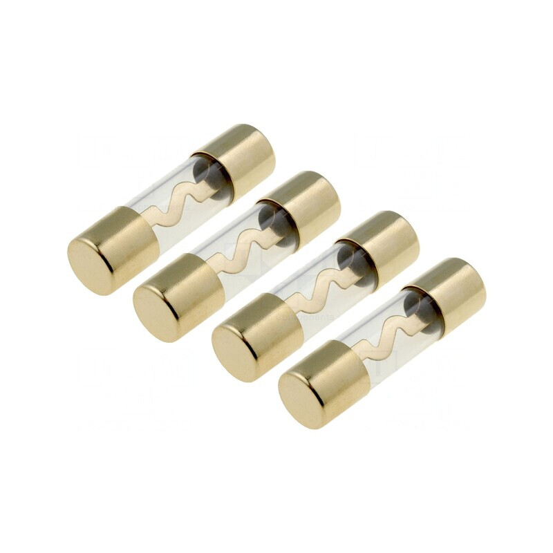 Siguranță Sticlă 20A Auriu Aurit 4buc | Electronic-mag.ro | Componente Electronice