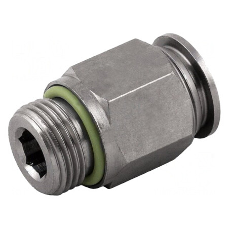 Racord Push-In Simpu Alamă Nichelată 1/8" 20bar | Electronic-mag.ro | Componente Electronice