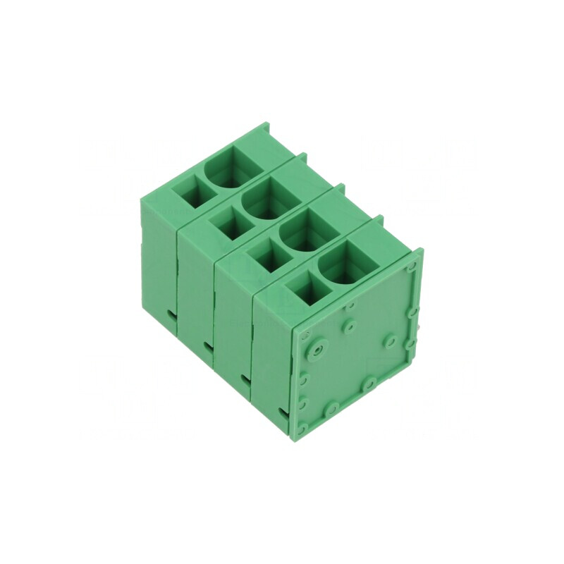 Regletă Conexiuni PCB Unghi 90° 10mm 4 Piste 66A | Electronic-mag.ro | Componente Electronice