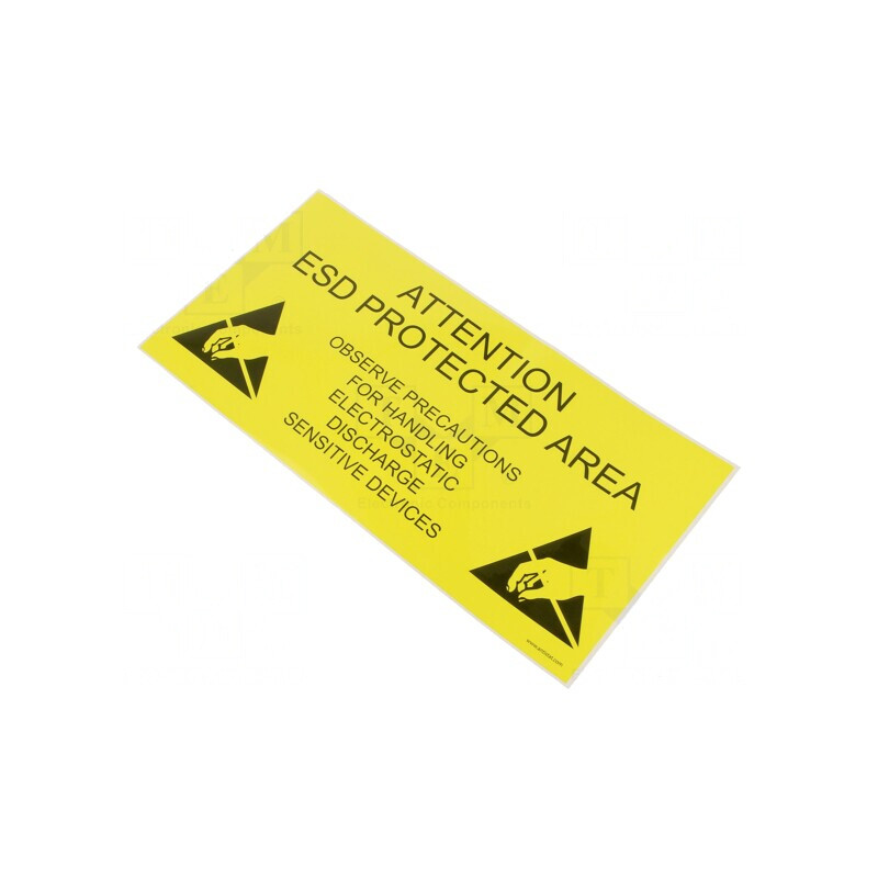 Etichetă Autoadezivă ESD Galben-Negru 300x150mm | Electronic-mag.ro | Componente Electronice Etichetă Autoadezivă ESD Galben-Negru 300x150mm | Electronic-mag.ro | Componente Electronice