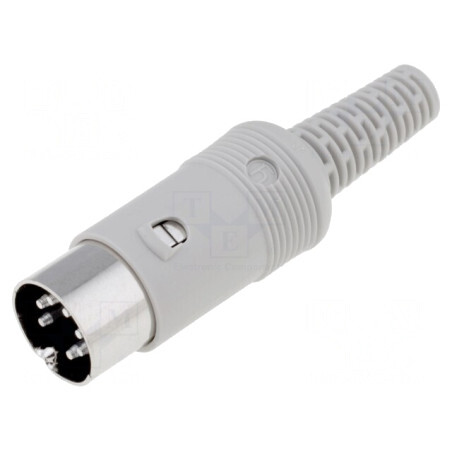 Mufă DIN tată 7 pini 270° pentru cablu | Electronic-mag.ro | Componente Electronice