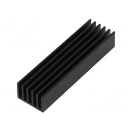 Radiator Negru cu Aripioare 75x21x14mm | Electronic-mag.ro | Componente Electronice