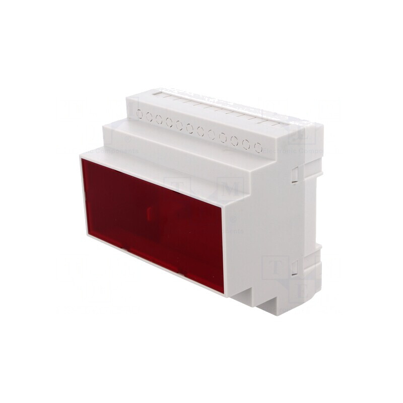 Carcasă pentru șină DIN 90x104x65mm polistiren gri | Electronic-mag.ro | Componente Electronice