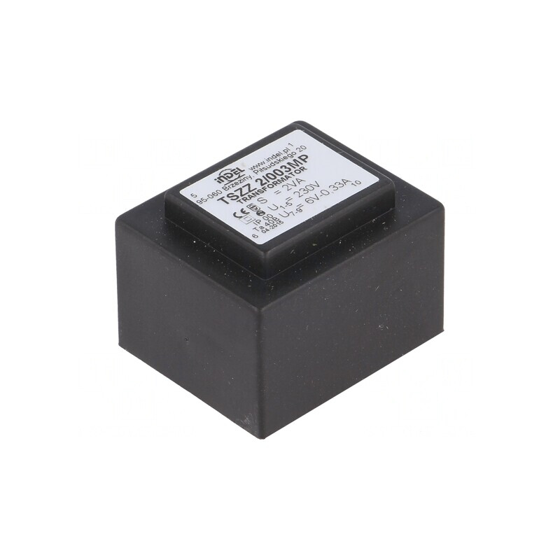Transformator Încapsulat 2VA 230V 6V 330mA PCB IP00 | Electronic-mag.ro | Componente Electronice