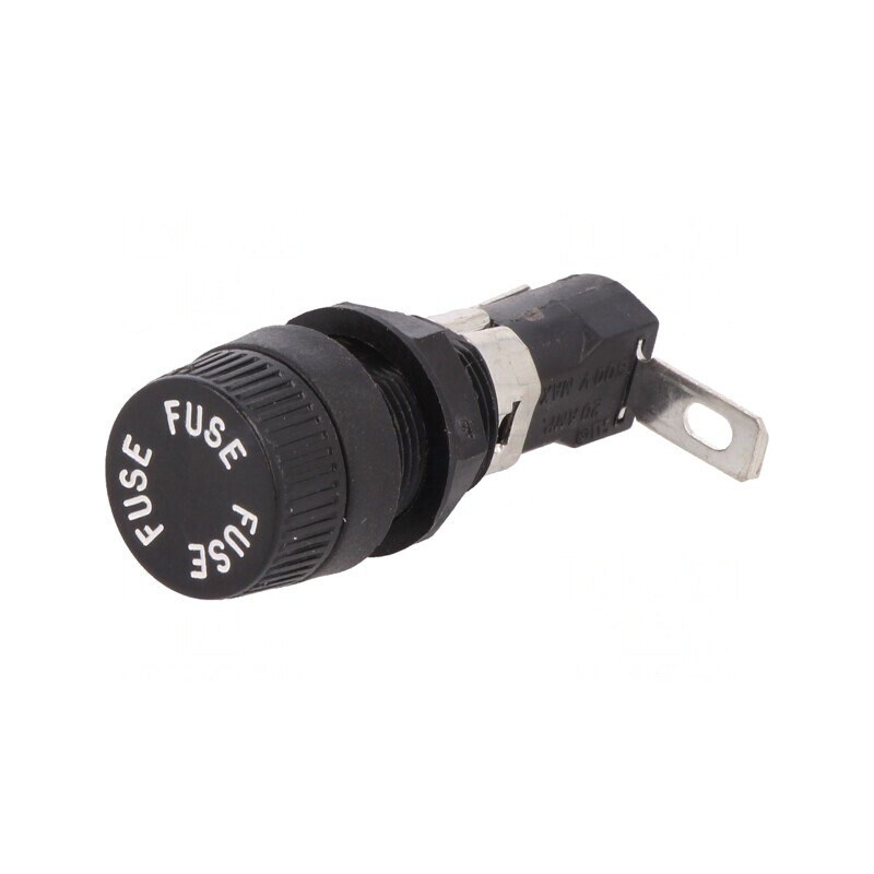 Clemă siguranțe cilindrice 16A 250V pe panou | Electronic-mag.ro | Componente Electronice