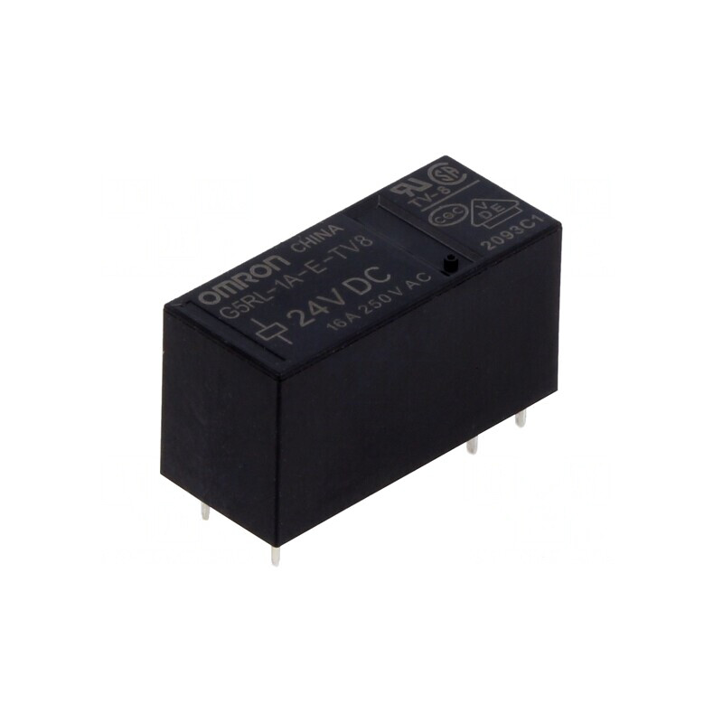 Releu Electromagnetic SPST-NO 24V 16A PCB | Electronic-mag.ro | Componente Electronice