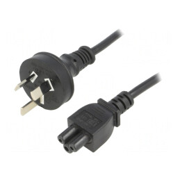 Cablu Alimentare 3x0,75mm2 IEC C5 Mufă 1,8m PVC | Electronic-mag.ro | Componente Electronice