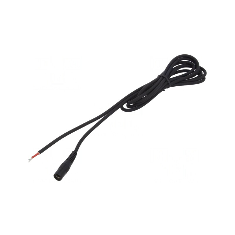 Cablu Alimentare DC Negru 1,5m 5,5/2,5 | Electronic-mag.ro | Componente Electronice