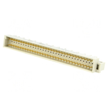 Soclu DIN 41612 tip C tată 64 pini THT drept termoplast | Electronic-mag.ro | Componente Electronice