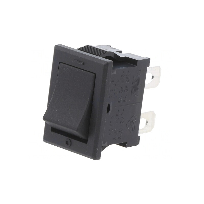 Comutator Rocker DPST ON-OFF 10A/125V negru | Electronic-mag.ro | Componente Electronice