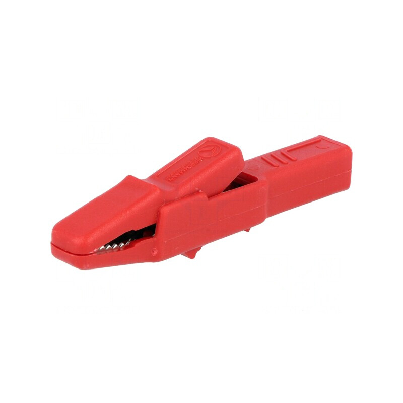 Bornă crocodil roșie 25A 9.5mm | Electronic-mag.ro | Componente Electronice