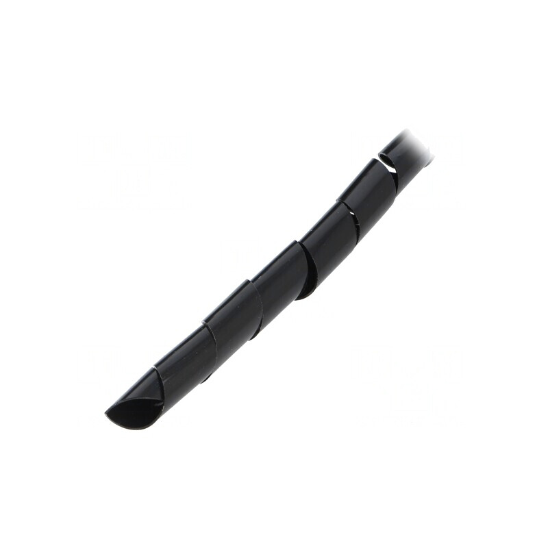 Înfăşurare în spirală 14mm neagră 10m | Electronic-mag.ro | Componente Electronice