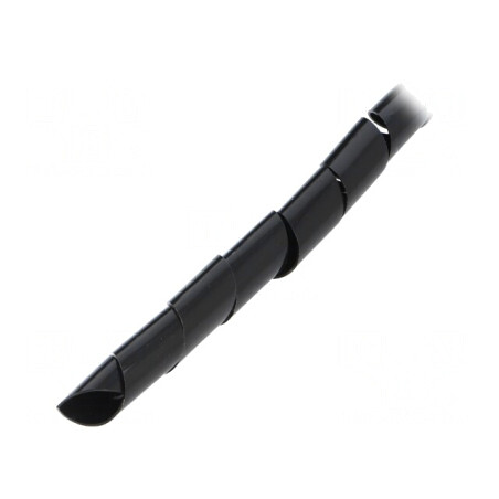Înfăşurare în spirală 14mm neagră 10m | Electronic-mag.ro | Componente Electronice