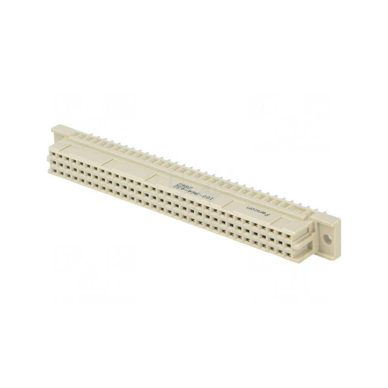 Soclu DIN 41612 tip C mamă 64 pini THT aurit 3A | Electronic-mag.ro | Componente Electronice