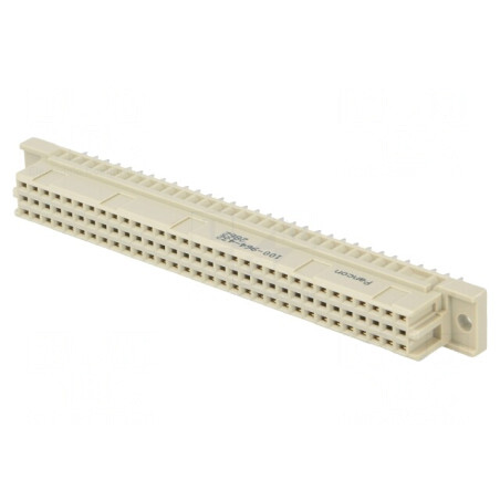 Soclu DIN 41612 tip C mamă 64 pini THT aurit 3A | Electronic-mag.ro | Componente Electronice