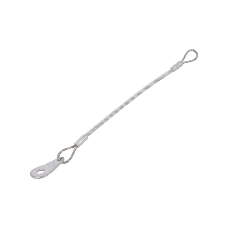 Cablu de Asigurare din Oțel Inoxidabil cu Acoperire PVC 150mm | Electronic-mag.ro | Componente Electronice