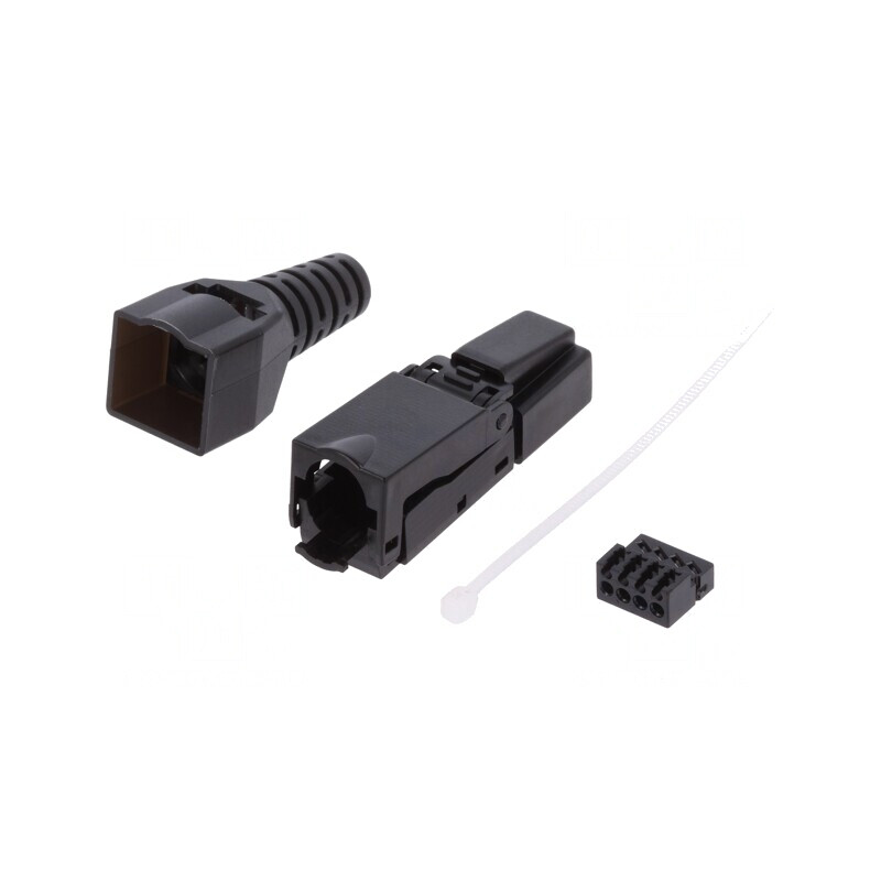 Mufă RJ45 Cat 6a neecranat 8P8C | Electronic-mag.ro | Componente Electronice