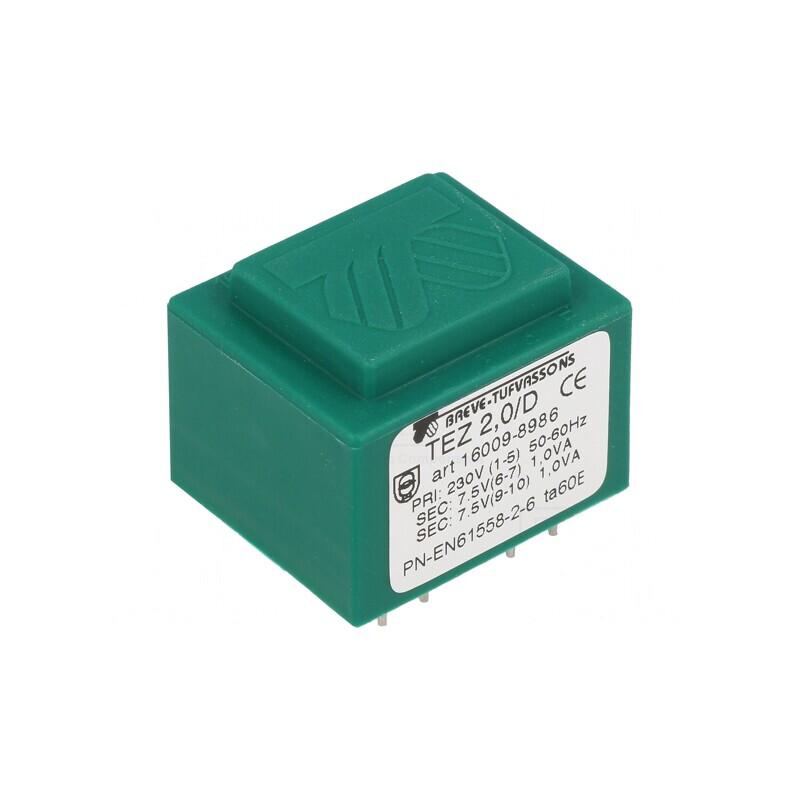 Transformator Încapsulat 2VA 230VAC 7.5V PCB | Electronic-mag.ro | Componente Electronice