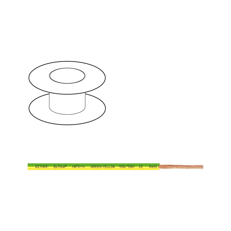 Cablu electric 16mm2 PVC galben-verde 100m | Electronic-mag.ro | Componente Electronice