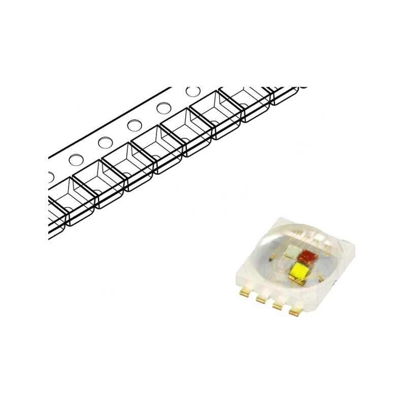 LED Putere RGB 5W 140° 52lm | Electronic-mag.ro | Componente Electronice