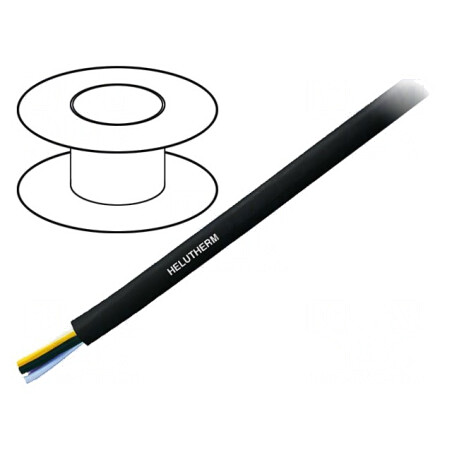 Cablu HELUTHERM 3G1mm2 PVC Negru 30-105°C | Electronic-mag.ro | Componente Electronice