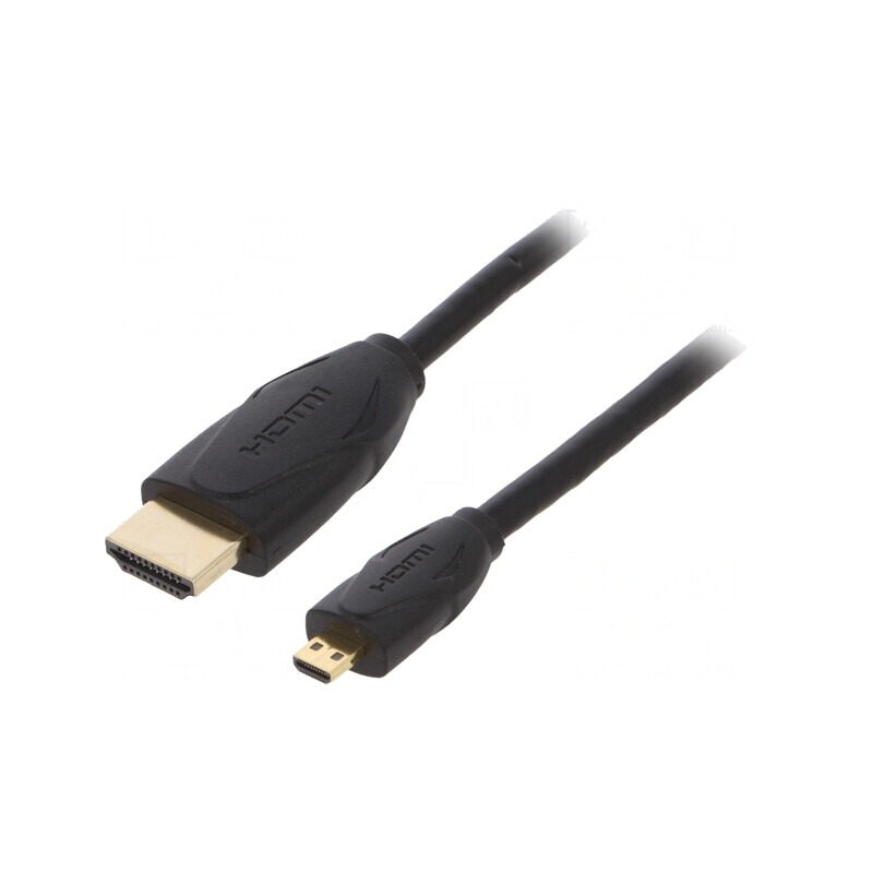 Cablu HDMI 2.0 micro-HDMI 1.5m negru | Electronic-mag.ro | Componente Electronice