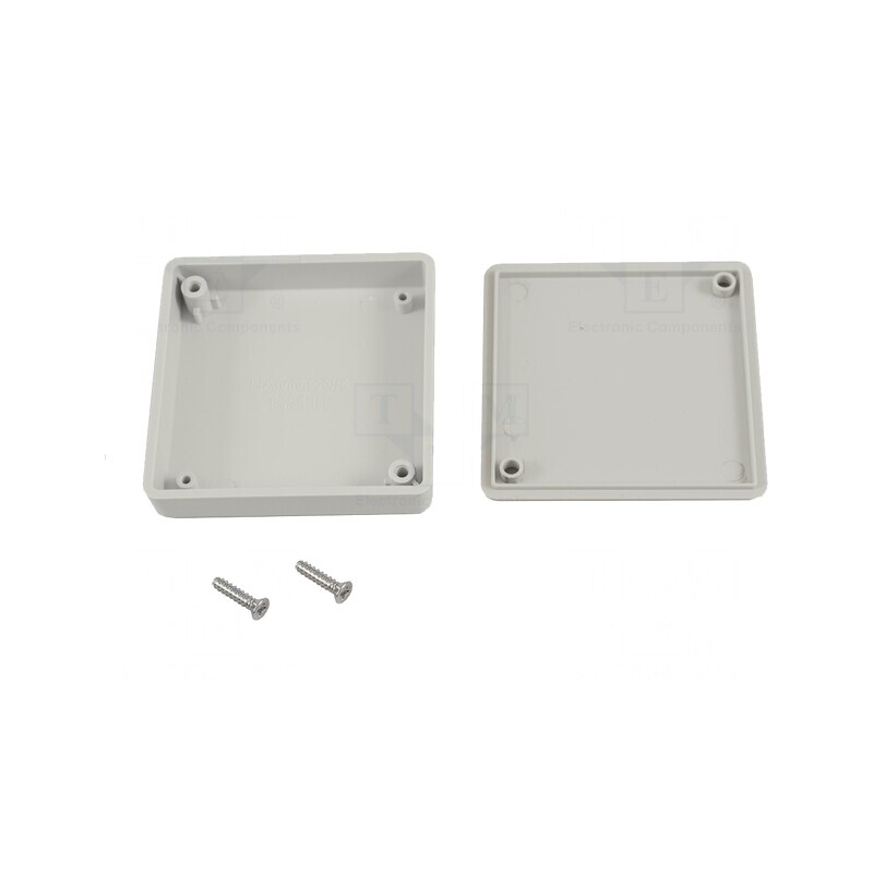 Carcasă universală gri 60x60x15mm 1551 MINI ABS | Electronic-mag.ro | Componente Electronice