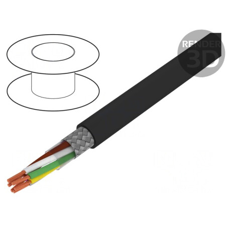 Cablu Ecranat Li-2YCYv 3x2x0,34mm2 Cupru Cositorit | Electronic-mag.ro | Componente Electronice