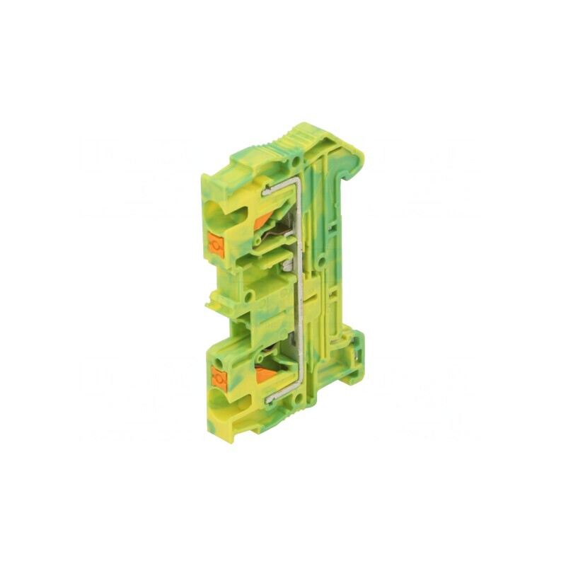 Conector de șine 0,2-6mm2 2 borne galben-verde | Electronic-mag.ro | Componente Electronice Conector de șine 0,2-6mm2 2 borne galben-verde | Electronic-mag.ro | Componente Electronice