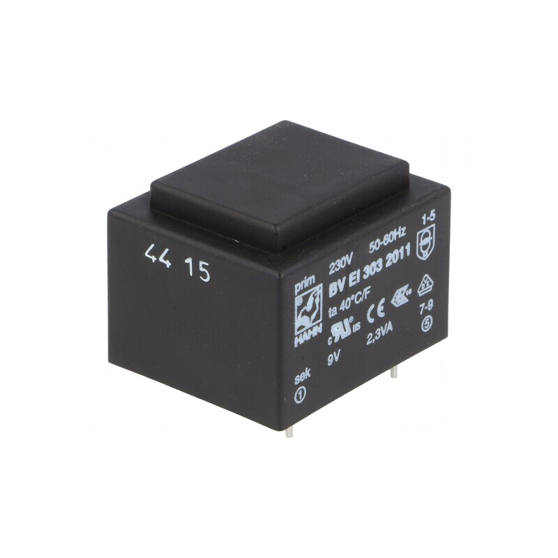 Transformator încapsulat 2,3VA 230V 9V 255mA PCB BVEI | Electronic-mag.ro | Componente Electronice Transformator încapsulat 2,3VA 230V 9V 255mA PCB BVEI | Electronic-mag.ro | Componente Electronice