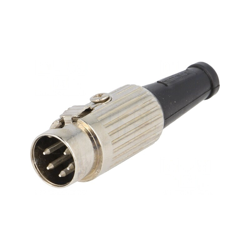 Mufă DIN 5 PIN 240° pe cablu 34V | Electronic-mag.ro | Componente Electronice