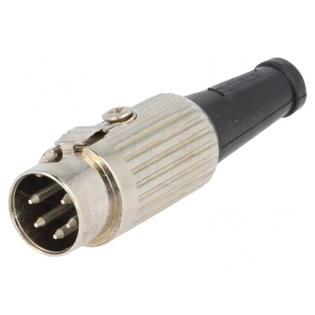 Mufă DIN 5 PIN 240° pe cablu 34V | Electronic-mag.ro | Componente Electronice