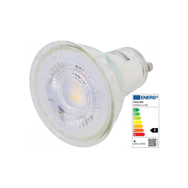 Lampă LED GU10 3,5W 2700K 255lm Alb Cald | Electronic-mag.ro | Componente Electronice