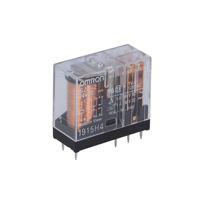 Releu Electromagnetic DPDT 24V 5A | Electronic-mag.ro | Componente Electronice