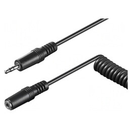 Cablu Audio Jack 3,5mm 5m Negru PVC | Electronic-mag.ro | Componente Electronice
