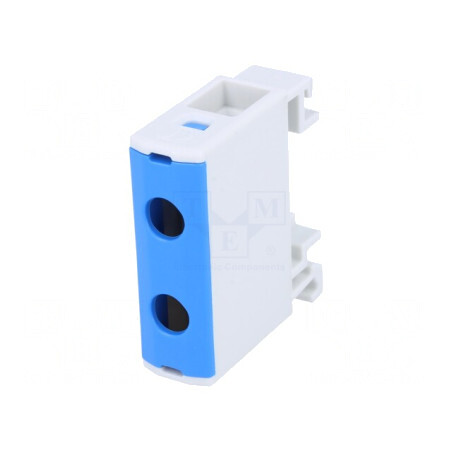 Conector Șine 1,5-16mm² 2 Borne Albastru | Electronic-mag.ro | Componente Electronice