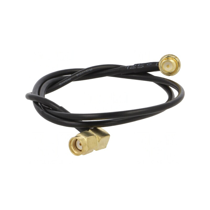 Cablu 50Ω 0,5m RP-SMA tată-mamă unghi negru | Electronic-mag.ro | Componente Electronice Cablu 50Ω 0,5m RP-SMA tată-mamă unghi negru | Electronic-mag.ro | Componente Electronice