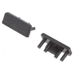 Obturator Negru pentru Profile LED, 20 buc. | Electronic-mag.ro | Componente Electronice