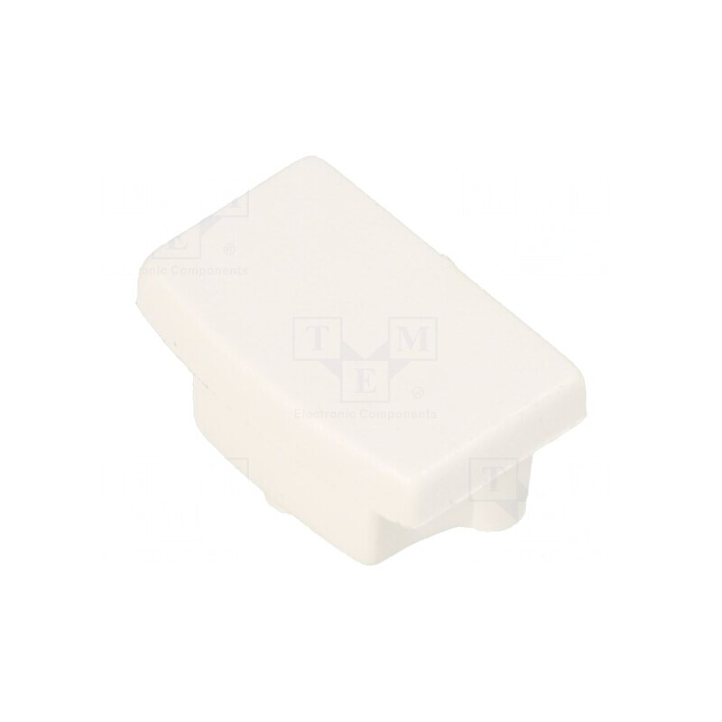 Obturator Alb pentru LED Profile, 20 Buc, ABS Rotunjit | Electronic-mag.ro | Componente Electronice