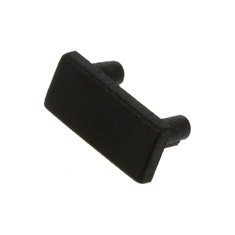 Obturator Negru pentru Profile LED - 20 Bucăți ABS | Electronic-mag.ro | Componente Electronice