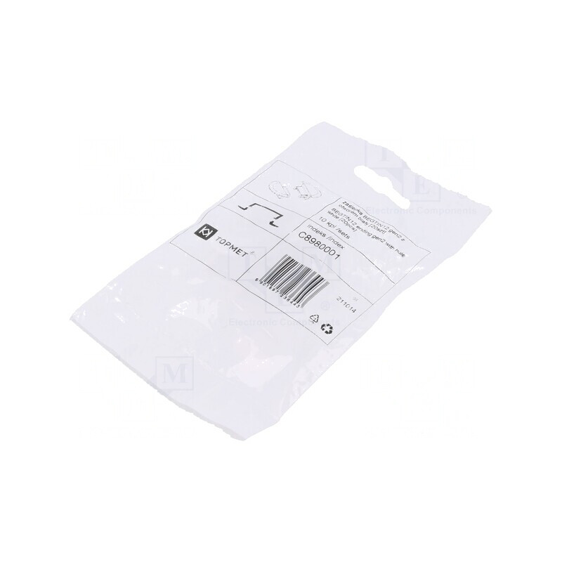 Obturator Alb Rotunjit pentru Profil LED, 20 Buc. | Electronic-mag.ro | Componente Electronice