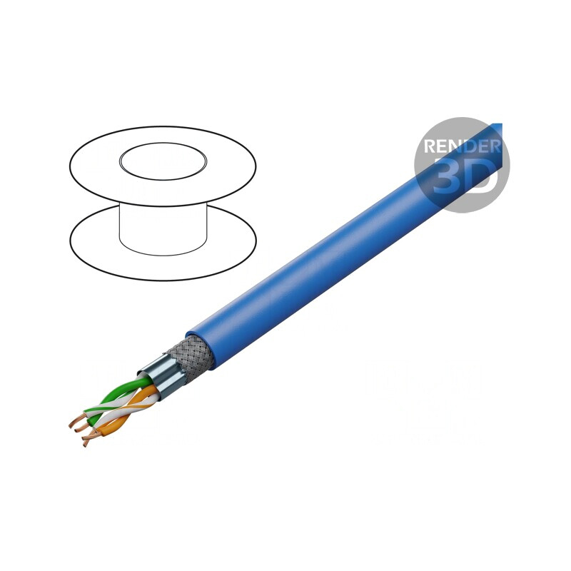 Cablu Ethernet Industrial HELUKAT 100IND SF/UTP 2x2x26AWG | Electronic-mag.ro | Componente Electronice