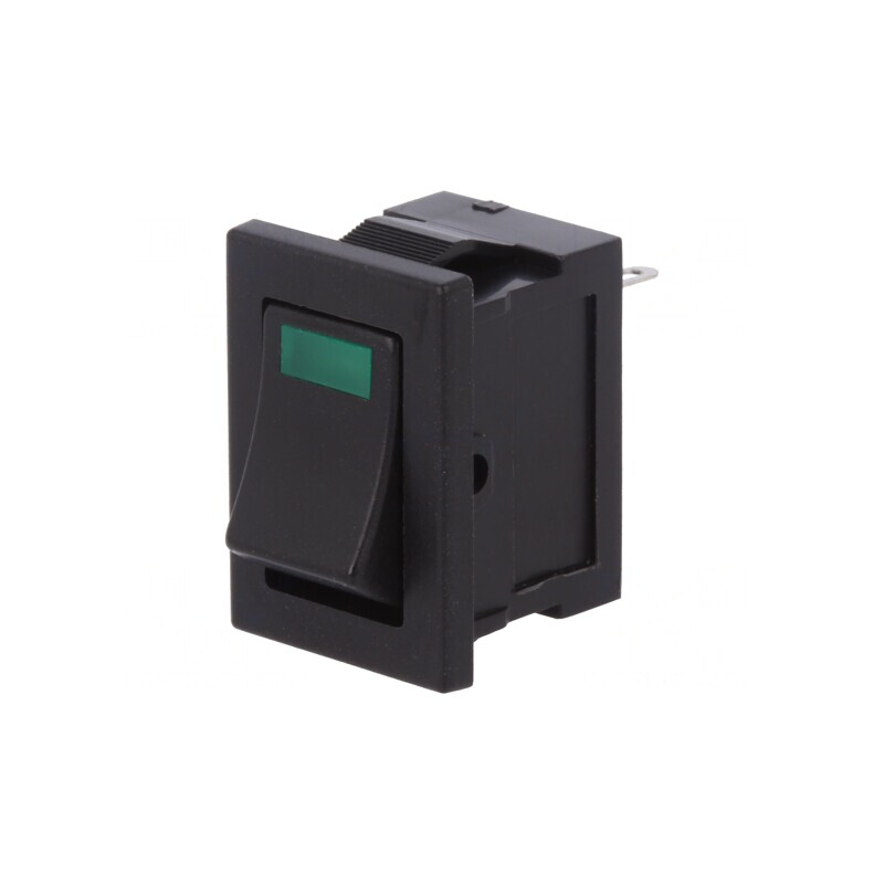 Rocker Switch SPST ON-OFF 3A 250V Black LED | Electronic-mag.ro | Componente Electronice