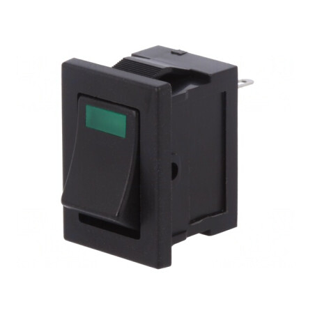 Rocker Switch SPST ON-OFF 3A 250V Black LED | Electronic-mag.ro | Componente Electronice