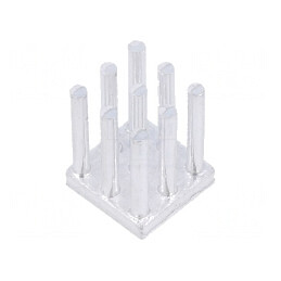 Radiator Extrudat cu Aripioare 10x10mm Brut | Electronic-mag.ro | Componente Electronice