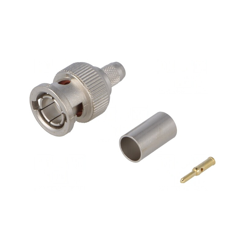 Mufă BNC tată drept 75Ω RG59 | Electronic-mag.ro | Componente Electronice