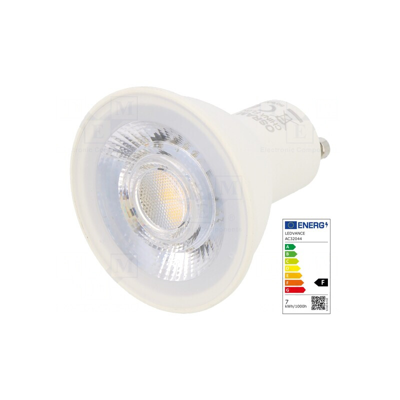Lampă LED GU10 6,5W 2700K Alb Cald | Electronic-mag.ro | Componente Electronice