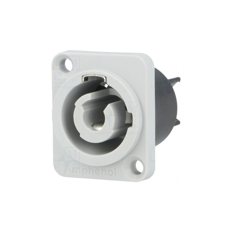 Soclu Circular Termoplast 25A IP54 Gri | Electronic-mag.ro | Componente Electronice