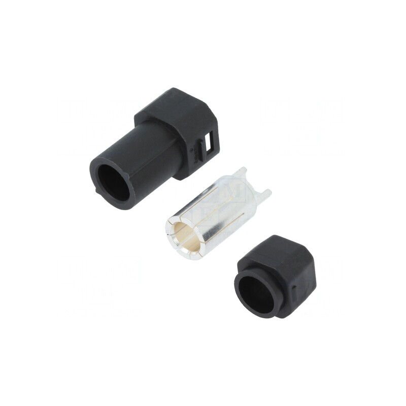 Mufă Alimentare DC 1 PIN pe Cablu Neagră | Electronic-mag.ro | Componente Electronice