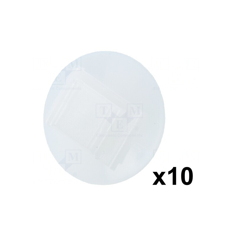 Clipsuri baghetă 10buc 16mm poliamidă naturală | Electronic-mag.ro | Componente Electronice